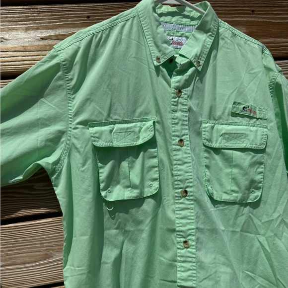 Worldwide Sportsman Fishing Shirt- Mint Green - Picture 4 of 6
